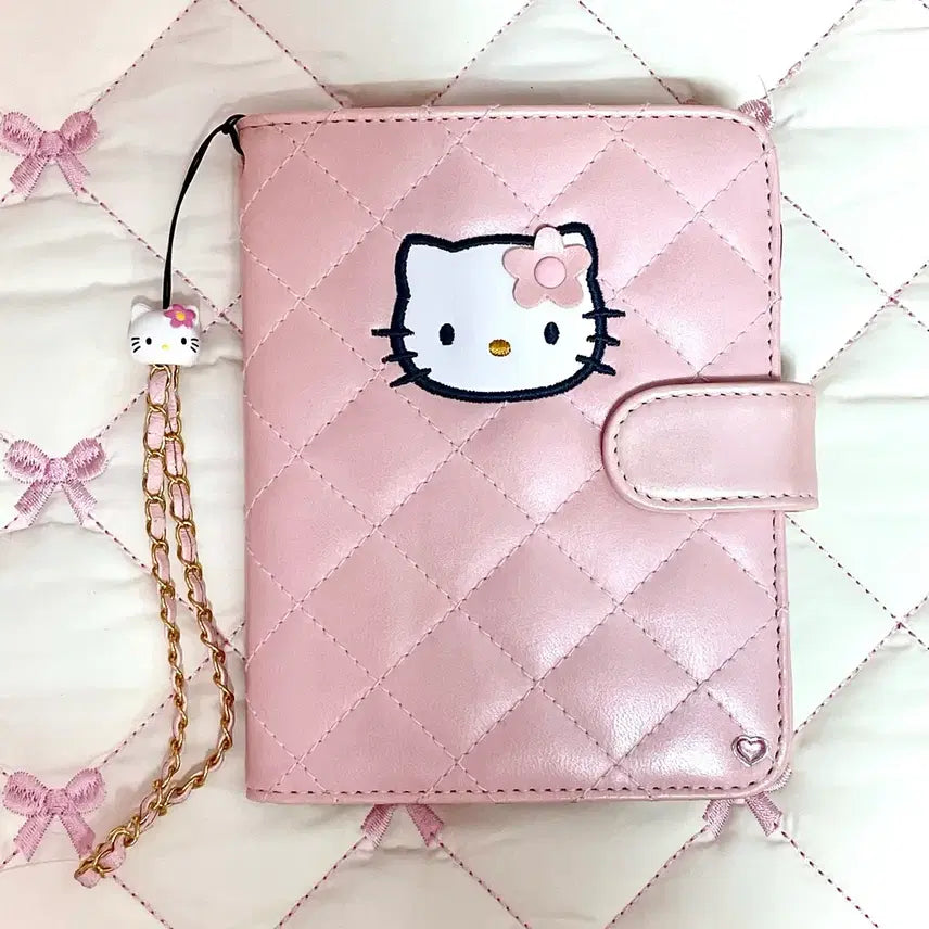 [BUNJANG] 1997 Hello Kitty Retro Quilting Card Holder / Binder / 고전키티 레트로 퀼팅 명함 다이어리 포카바인더