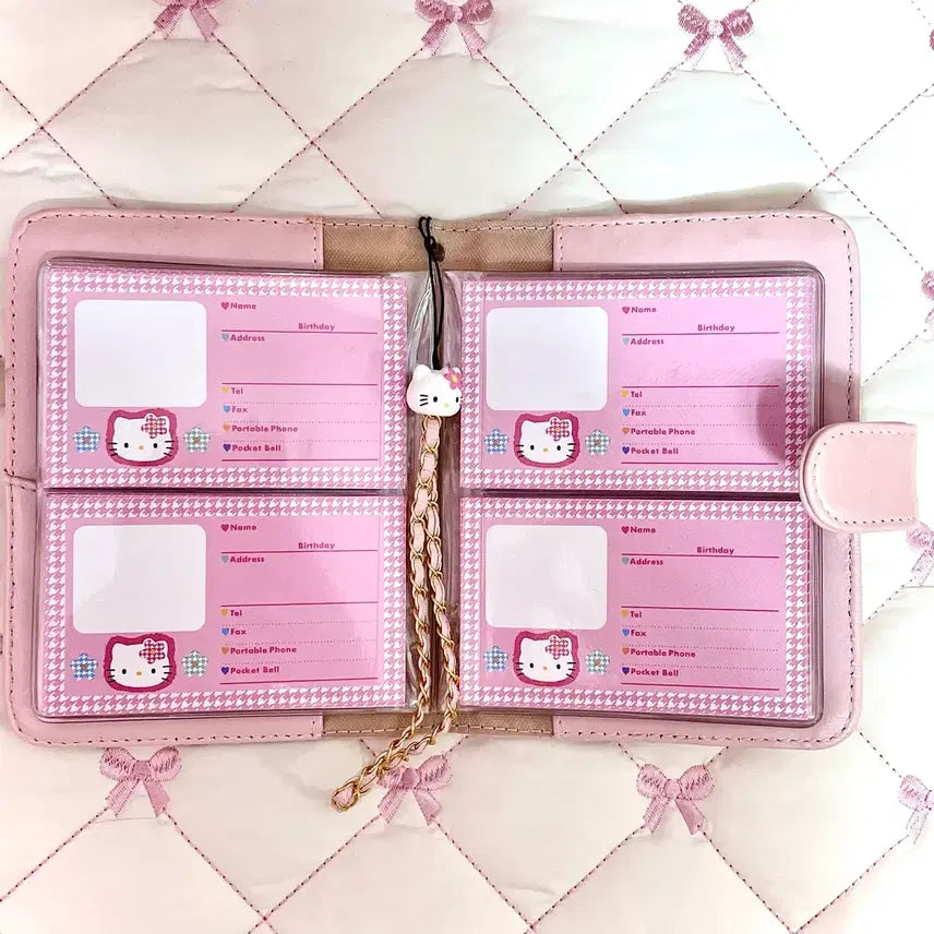 [BUNJANG] 1997 Hello Kitty Retro Quilting Card Holder / Binder / 고전키티 레트로 퀼팅 명함 다이어리 포카바인더
