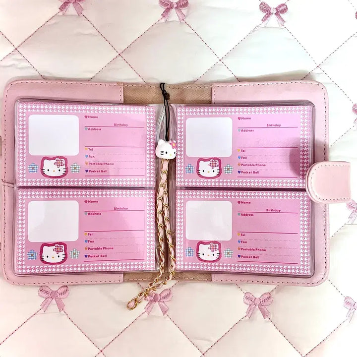 [BUNJANG] 1997 Hello Kitty Retro Quilting Card Holder / Binder / 고전키티 레트로 퀼팅 명함 다이어리 포카바인더