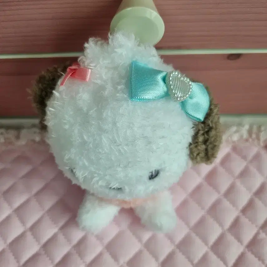 [BUNJANG] Sanrio Run Run Ribbon Series Pochacco Doll Keychain / (일본정품) 산리오 룬룬리본 시리즈 인형 키홀더 포차코
