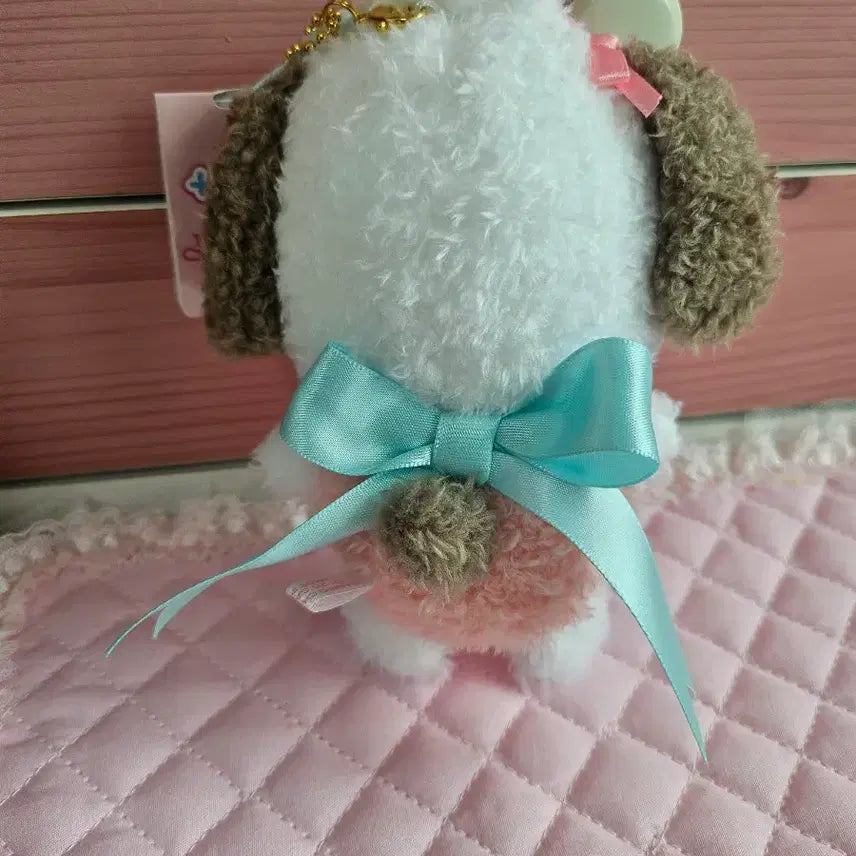 [BUNJANG] Sanrio Run Run Ribbon Series Pochacco Doll Keychain / (일본정품) 산리오 룬룬리본 시리즈 인형 키홀더 포차코