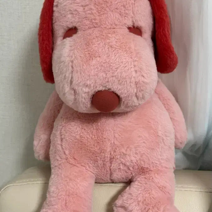 [BUNJANG] Kobe Hotel Peanuts Limited Pink Snoopy Plush L / 고베 피넛츠 호텔 한정 핑크 스누피 인형 L