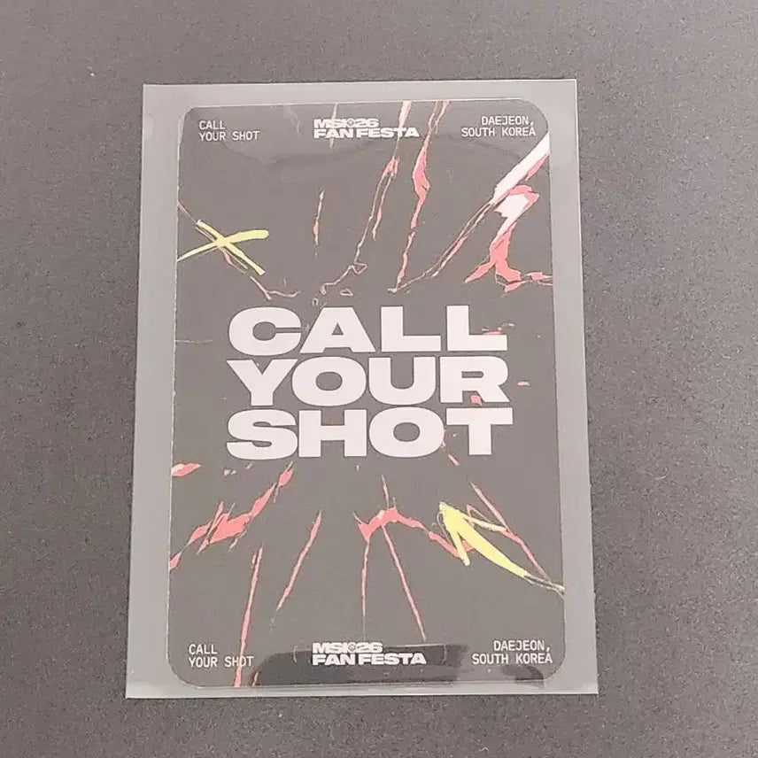[BUNJANG] MSI Fes Call Your Shot Faker Photocard / msi 페스타 - call your shot 페이커 포토카드