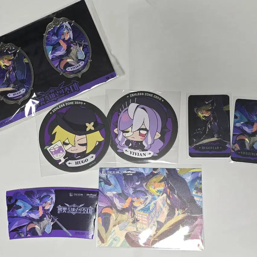 [BUNJANG] Zenless Zone Zero Metal Badge, The Venti Postcard, Coaster, Can Badge, Figure, Hugo, Vivian / 젠레스 존 제로 금속 배지 더벤티 엽서 코스터 캔뱃지 휴고 비비안