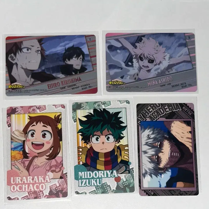 [BUNJANG] My Hero Academia Bundle Set Photocards Kirishima, Dabi, Midoriya, Uraraka, Ashido / 나히아 포카 일괄 / 키리시마,다비,미도리야,우라라카,아시도
