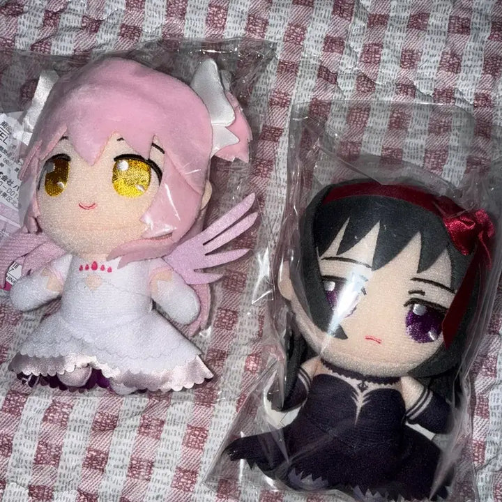 [BUNJANG] Puella Magi Madoka Magica Madoka &amp; Homura Chibi Plush Keychain Bundle Set / [급전/일괄/] 마법소녀 마도카 마기카 마마마 마도카 호무라 치비누이