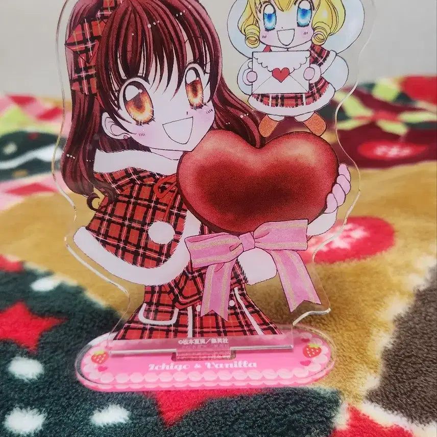[BUNJANG] Yumeiro Patissiere Strawberry &amp; Vanilla Acrylic Stand + Paper Coaster / 꿈빛파티시엘 딸기 &amp; 바닐라 아크릴 스탠드 + 종이코스터