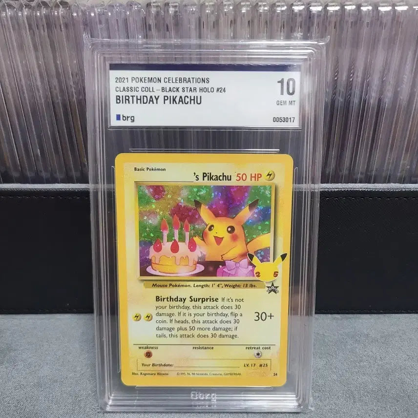 [BUNJANG] Pokemon 25th Anniversary Pikachu Card North American Version BRG 10 / 포켓몬 카드 25주년 피카츄 북미판 brg 10