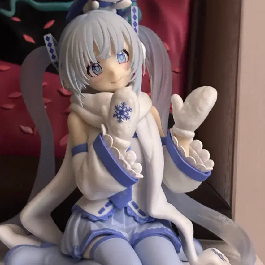 [BUNJANG] Hatsune Miku Yukimiku Noodle Stopper Figure / 하츠네 미쿠 유키미쿠 누들스토퍼