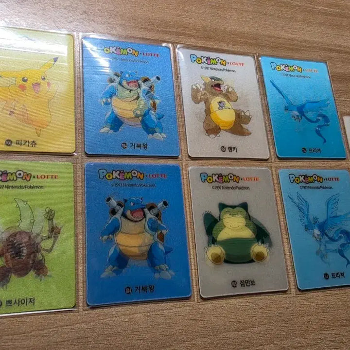 [BUNJANG] Pokemon Lenticular Cards Set / 포켓몬스터 렌티큘러