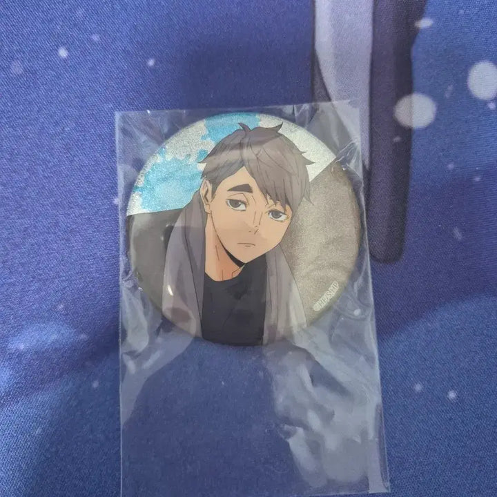 [BUNJANG] Haikyu!! Osamu Miya Pet Bottle Cap Standee &amp; Can Badge Bundle / 급처)하이큐 페탓토 오사무, 오사무 캔뱃지 일괄 0.55