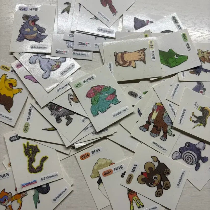 [BUNJANG] Pokemon Sticker Bundle Set / 포켓몬 띠부씰 일괄