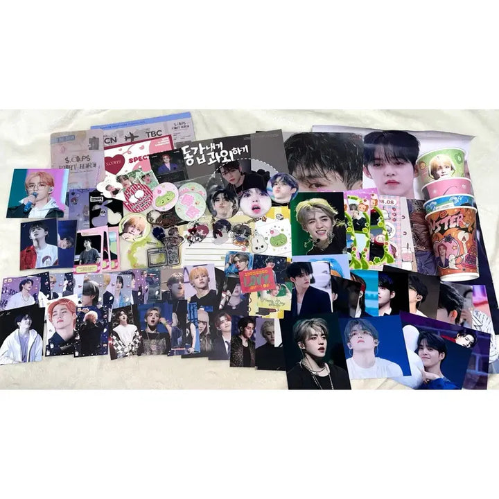 [BUNJANG] SEVENTEEN S.Coups Birthday Cafe Special Goods Bundle / 세븐틴 에스쿱스 생카 특전 생일카페 전시 포카 키링 핀버튼 승철