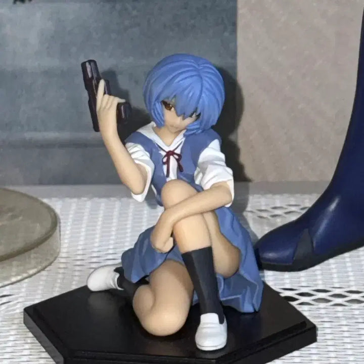 [BUNJANG] Evangelion Ayanami Rei "Young Ace" Pistol Figure / 에반게리온 아야나미 레이 영에이스 권총 피규어