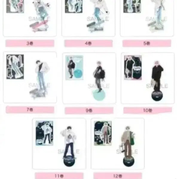 [BUNJANG] Tammon Tammon Now Which Side Acrylic Set (8 pcs, Sealed, Bundle Set) / 타몬군 멜론북스 타몬군지금어느쪽 아크릴 8개미개봉일괄 타몬 오우리