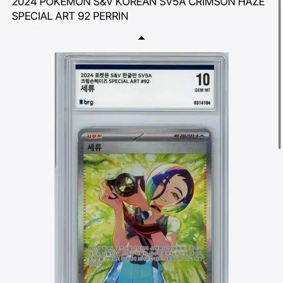 [BUNJANG] Pokemon Card Celebi SAR BRG 10 Graded / 포켓몬 카드 세류 sar brg10등급