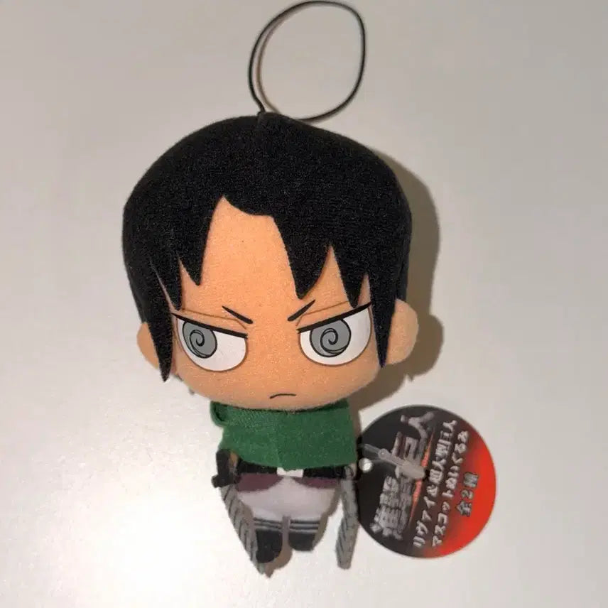 [BUNJANG] Attack on Titan Levi Classic Mascot Doll Keychain / 진격의거인 리바이 고전 마스코트 인형 키링
