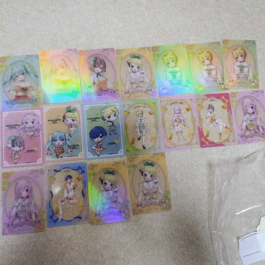 [BUNJANG] Hatsune Miku Kagamine Rin Len Illustration Card Set / 하츠네 미쿠 일러스트 카드 모음