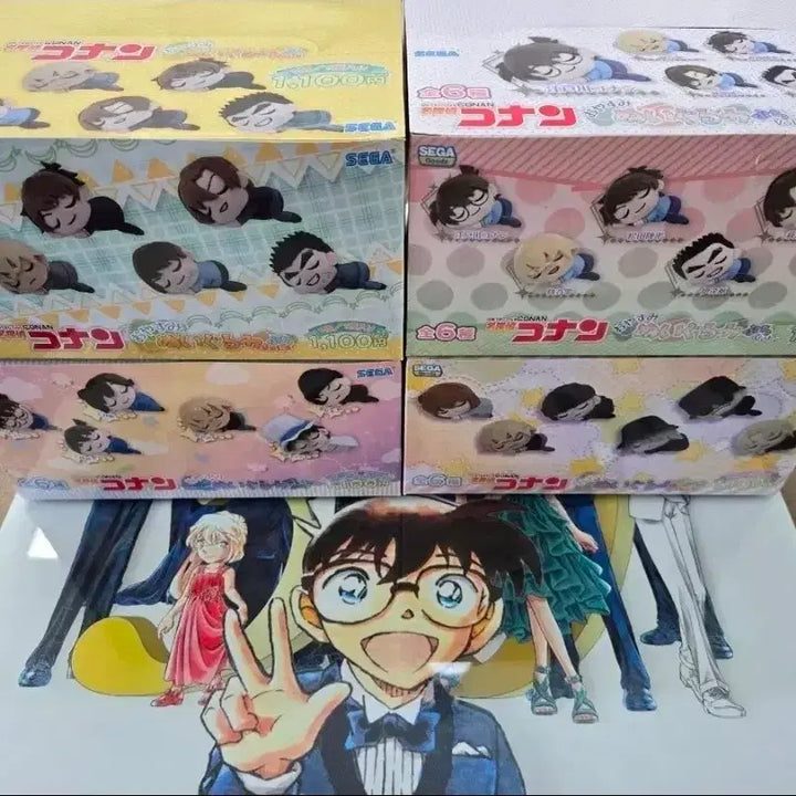 [BUNJANG] Detective Conan Oyasumi Puchi Nuigurumi (1-3, 5) Bundle Set / 코난 오야스미 푸치누이구루미 1,2,3,5탄 4박스 일괄판매