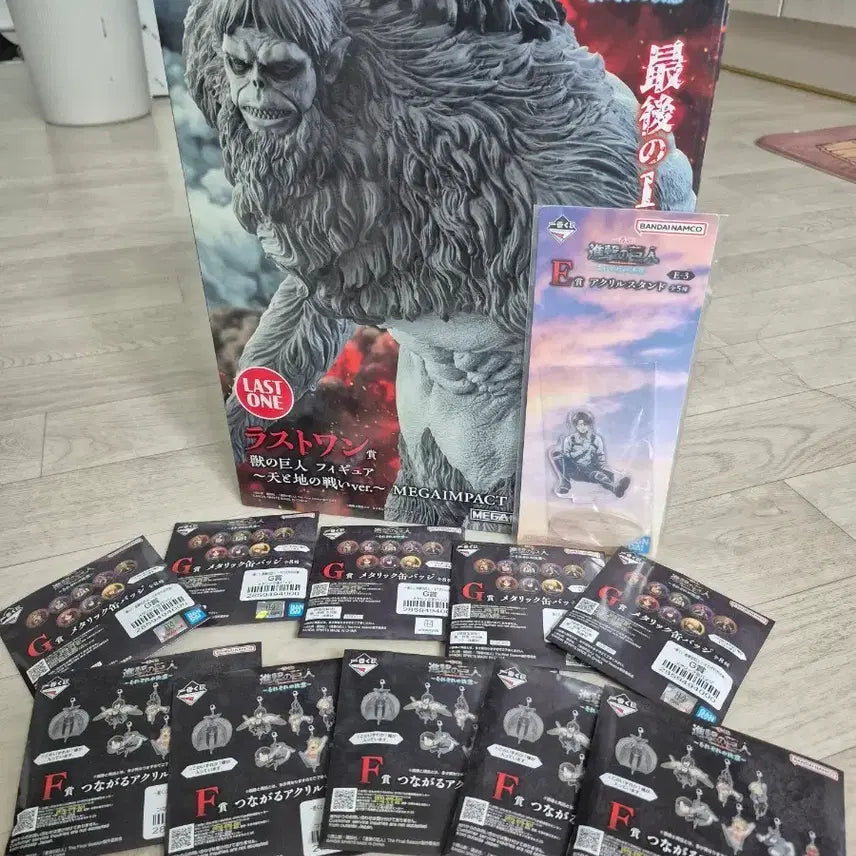 [BUNJANG] Attack on Titan Zeke Yeager Beast Titan Figure Bundle Set / 진격거 라원 짐승거인 사진속구성 일괄판매