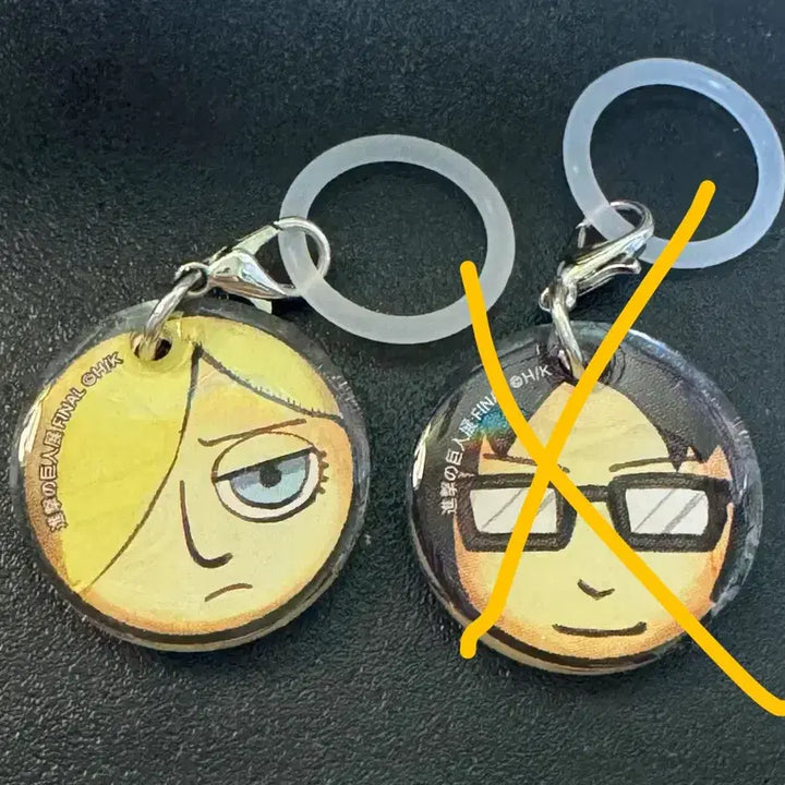 [BUNJANG] Attack on Titan Mejirushi Badge Hanji Anime / (미사용) 진격의 거인 전시 굿즈 메지루시 한지 애니