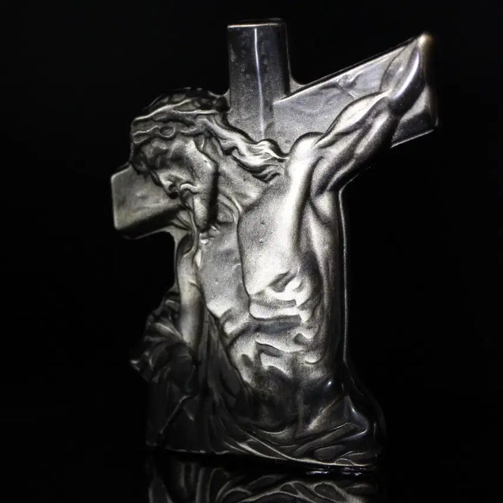 [BUNJANG] Silver Obsidian Christ Carving / 실버옵시디언 그리스도 카빙