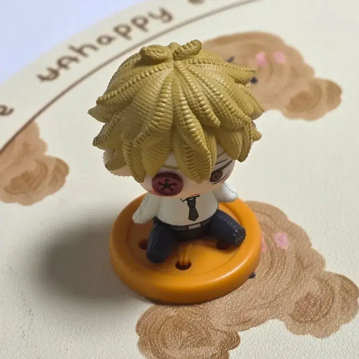 [BUNJANG] Chainsaw Man Denji Plush Button Gacha Figure / 체인소맨 누이카케 단추 눈 가챠 피규어 덴지
