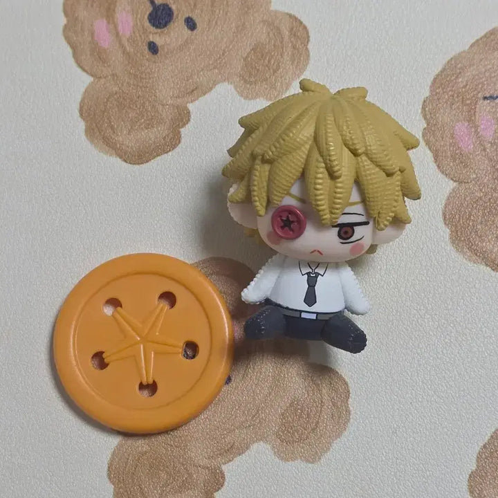 [BUNJANG] Chainsaw Man Denji Plush Button Gacha Figure / 체인소맨 누이카케 단추 눈 가챠 피규어 덴지