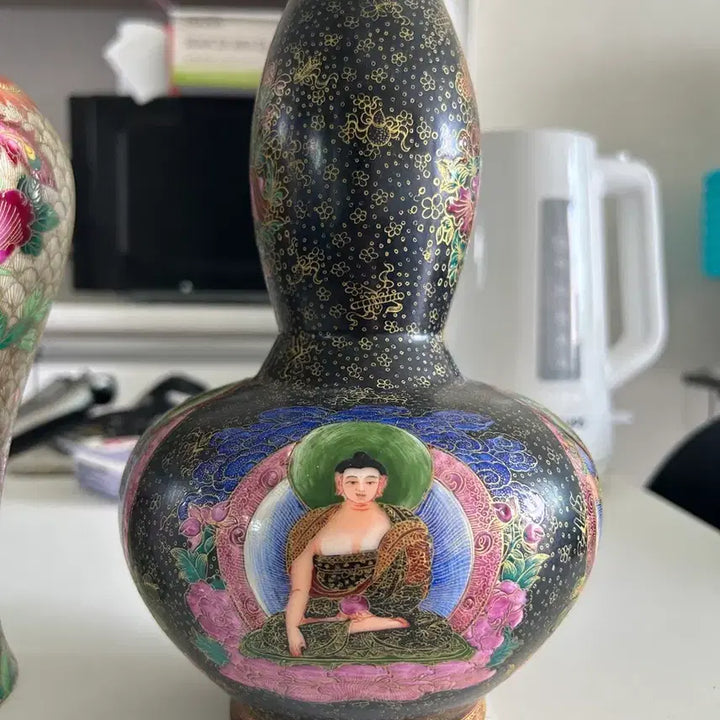 [BUNJANG] Chinese Porcelain Buddha Vase / 중국 도자기 부처님 화병 호로병