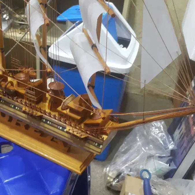 [BUNJANG] Large Wooden Ship Model / 나무로 제작된 대형 목선 (골동품)