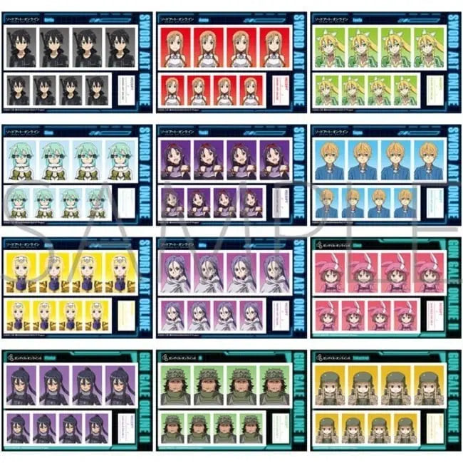 [BUNJANG] Sword Art Online Character Photo Card Set / 소드 아트 온라인 증명사진 굿즈 아스나 키리토 시논 리즈벳 포스터 카드