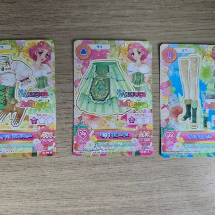 [BUNJANG] Aikatsu Cherry Sakura Aurora Fantasy Fairy Tale Card Set / 아이엠스타 아이카츠 체리 사쿠라 오로라 판타지 페어리 테일 카드 세트