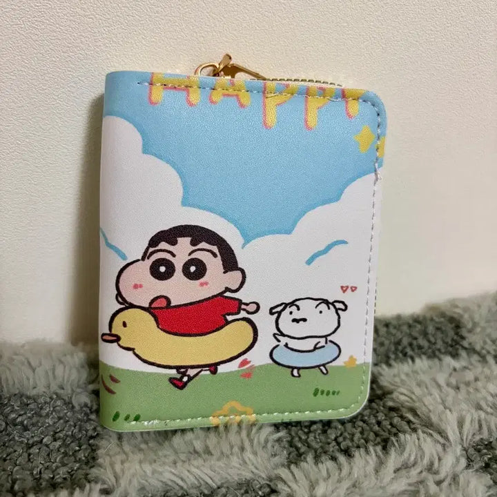 [BUNJANG] Crayon Shin-chan White Dog Card Wallet / 짱구는 못말려 흰둥이 지갑