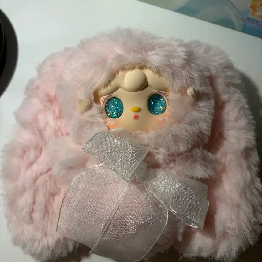 [BUNJANG] Yuki Hopping Bunny Light Pink Plush Doll / 유키 호핑버니 연핑크 물눈&amp;일반눈