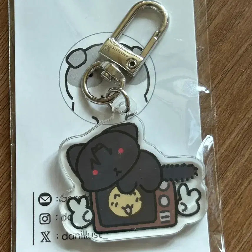 [BUNJANG] Gwedam Chulgeun Solnyangi Acrylic Keyring / 괴담출근 아크릴 키링 비공굿 솔냥이