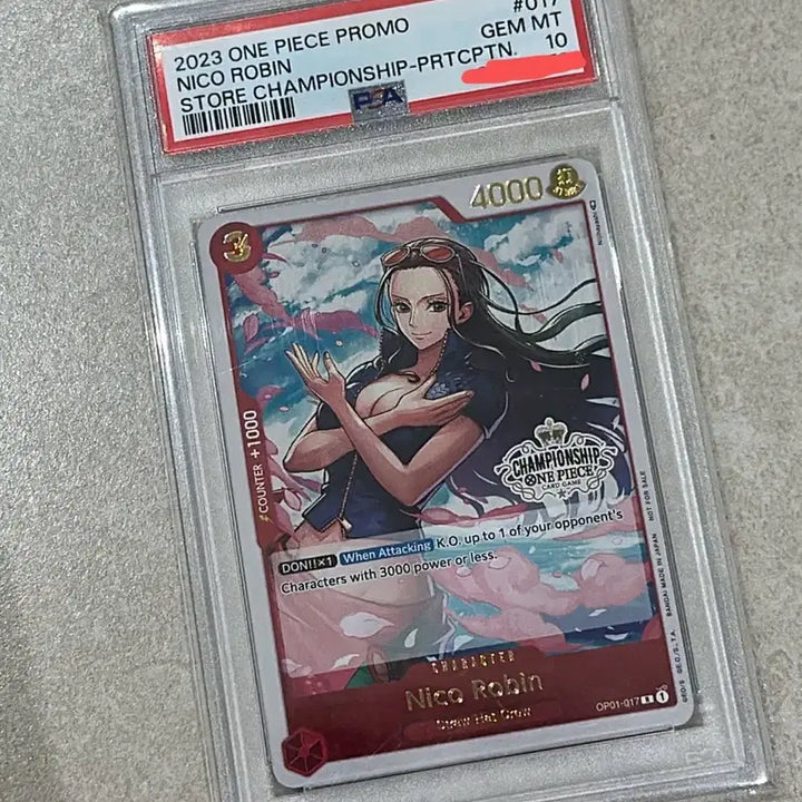 [BUNJANG] One Piece Card Nico Robin English Version Championship PSA 10 / 원피스카드 니코로빈 영판 챔쉽 psa10