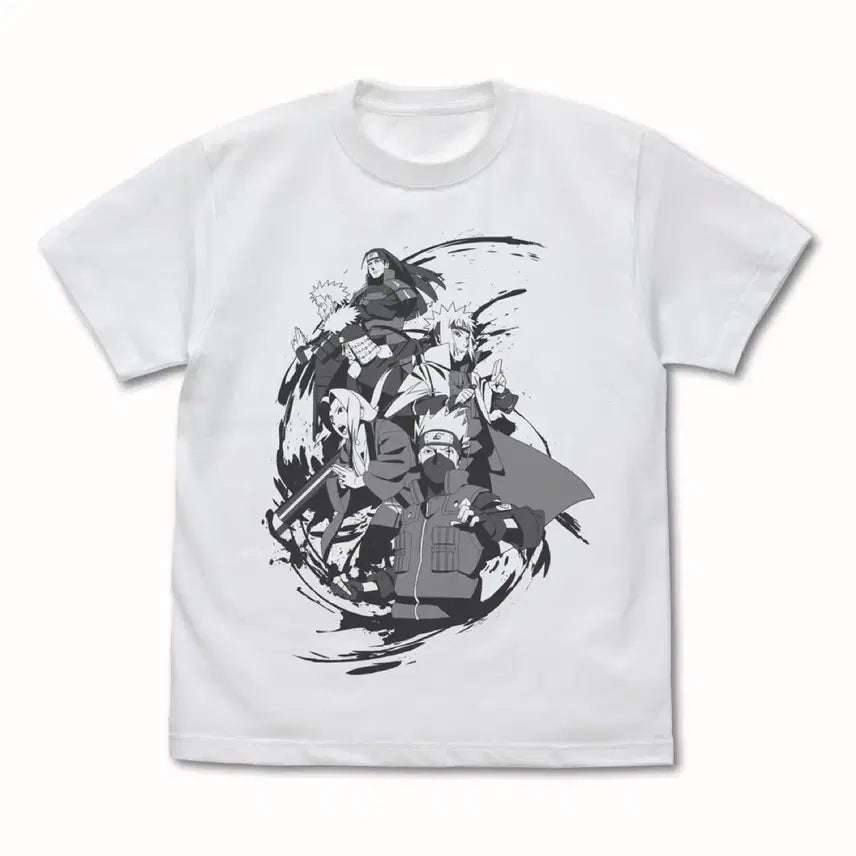 [BUNJANG] Naruto Hokage T-Shirt L Size / 나루토 역대 호카게 티셔츠 L 사이즈 미개봉 새상품 하시라마 카카시
