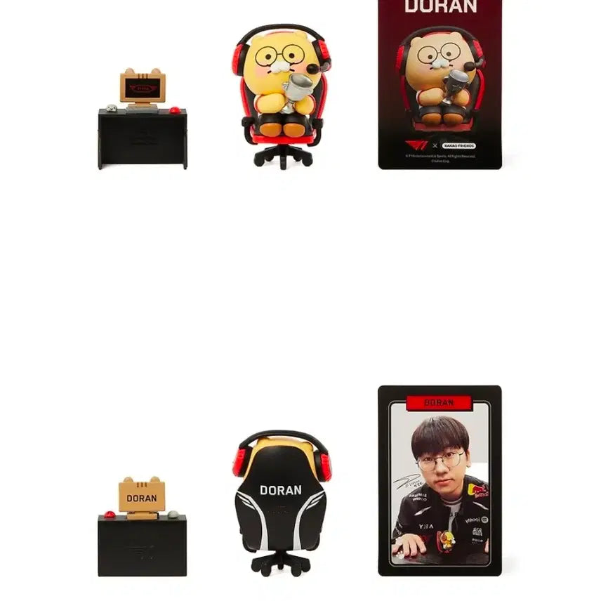 [BUNJANG] T1 x Kakao Friends Doran Chunsik Figure / 티원(T1) x 카카오프렌즈 - 도란 춘식이 피규어