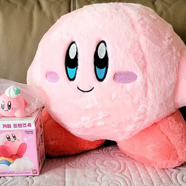 [BUNJANG] Kirby 30cm Plush Toy + Kirby Friends 4 Figure Set / 별의커비 30cm인형+커비프렌즈4 피규어(새상품)