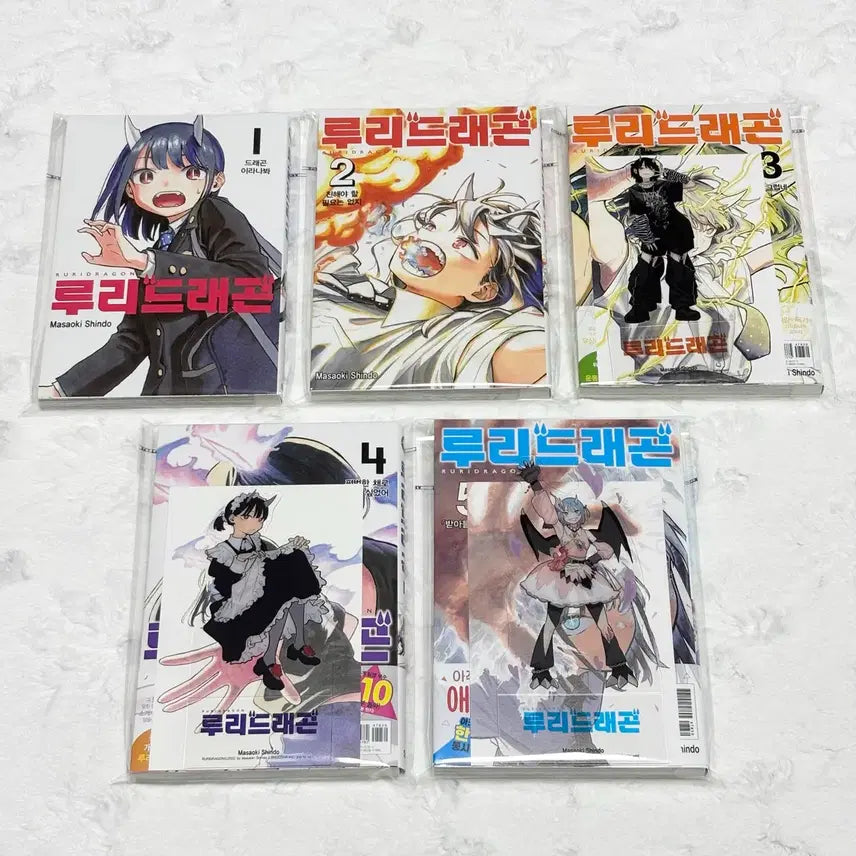 [BUNJANG] Ruri Dragon 1-5 Complete Set First Edition / (일괄 가격) 루리드래곤 1~5 만화책 초판 더특