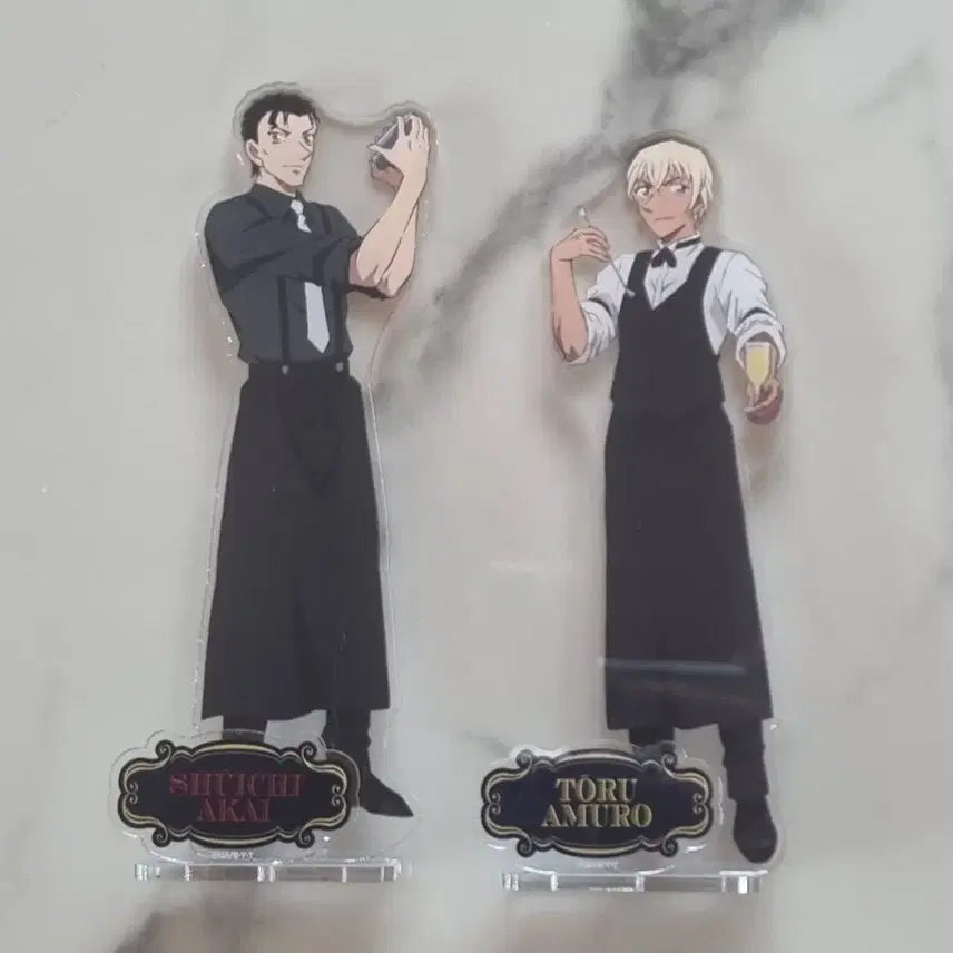 [BUNJANG] Detective Conan Shuichi Akai &amp; Rei Furuya Bartender Acrylic Stand / 명탐정 코난 아카이 슈이치 후루야 레이 바텐더 아크릴 스탠드
