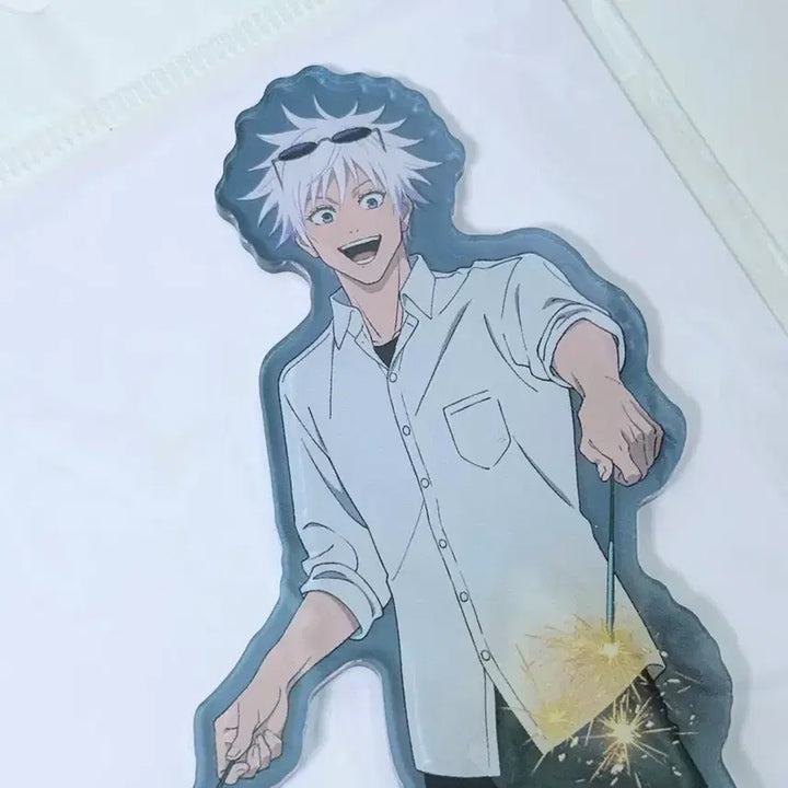 [BUNJANG] Jujutsu Kaisen Kaigyoku Gyokusetzu Marui Hanabi Acrylic Stand - Satoru Gojo / 주술회전 회옥옥절 마루이 불꽃놀이 아크릴 스탠드 - 고죠 사토루