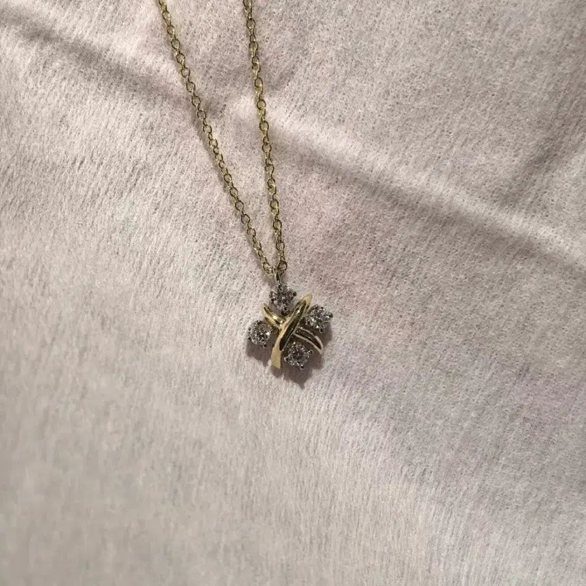 [BUNJANG] Tiffany &amp; Co. Schlumberger Lin 18K Gold Diamond Necklace / 티파니 앤 코 슐럼버거 린 18K 골드 다이아몬드 여성 목걸이 골드컬러