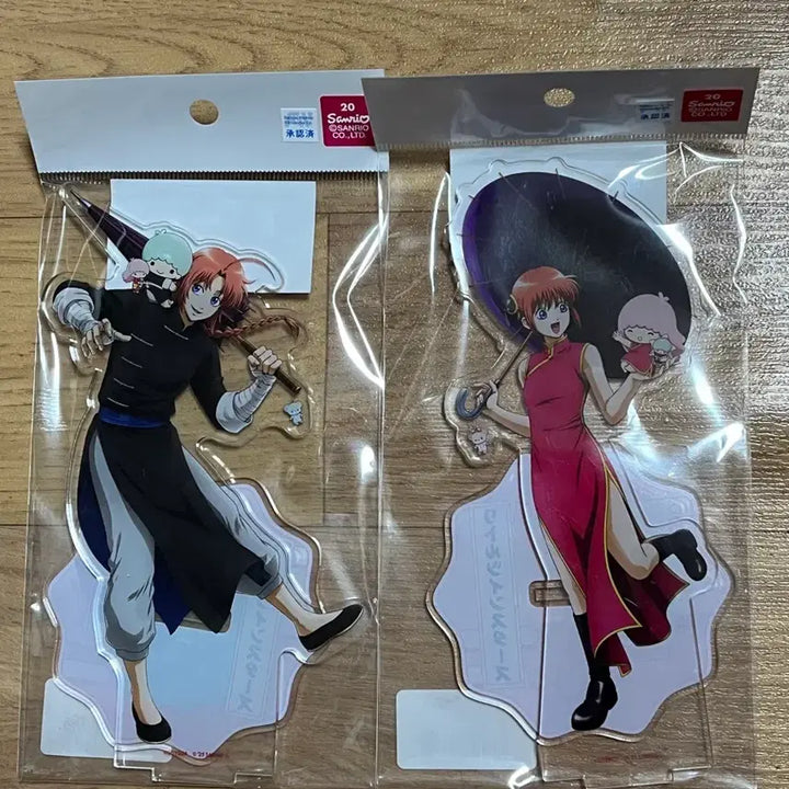 [BUNJANG] Gintama Sanrio Collaboration Acrylic Stand Kamui + Kagura Bundle Set / 은혼 산리오 콜라보 아크릴스탠드 카무이+카구라