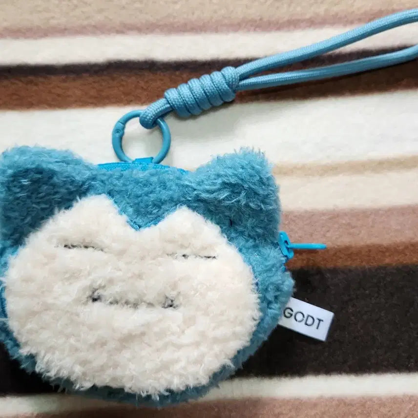 [BUNJANG] Pokemon Snorlax Face Pouch Keyring / 포켓몬 페이스 파우치 키링 잠만보