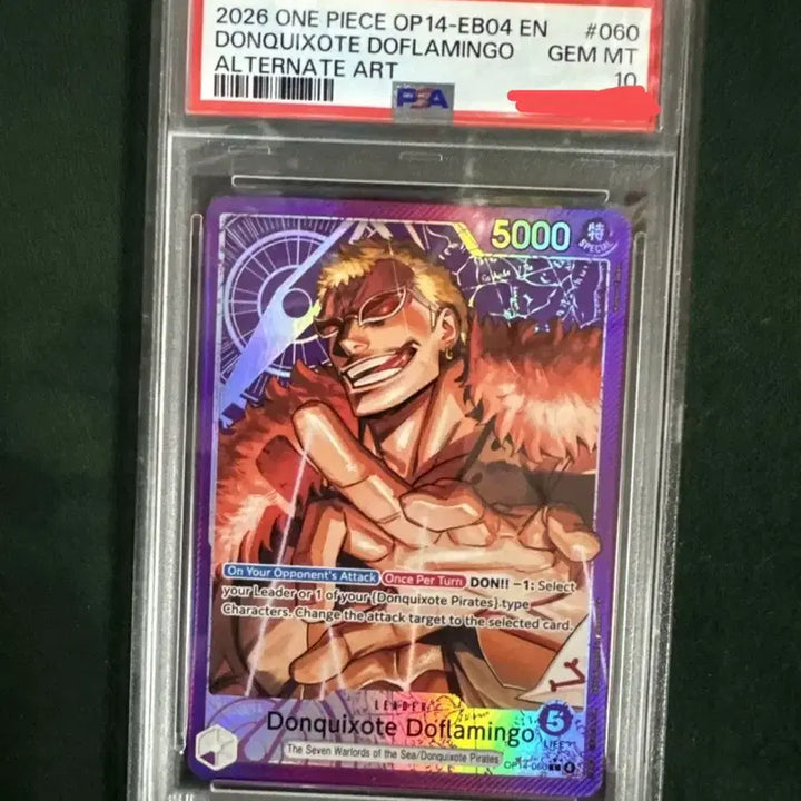 [BUNJANG] One Piece Card Doflamingo English Version PSA 10 / 원피스카드 도플라밍고 영판 리더페레 psa10
