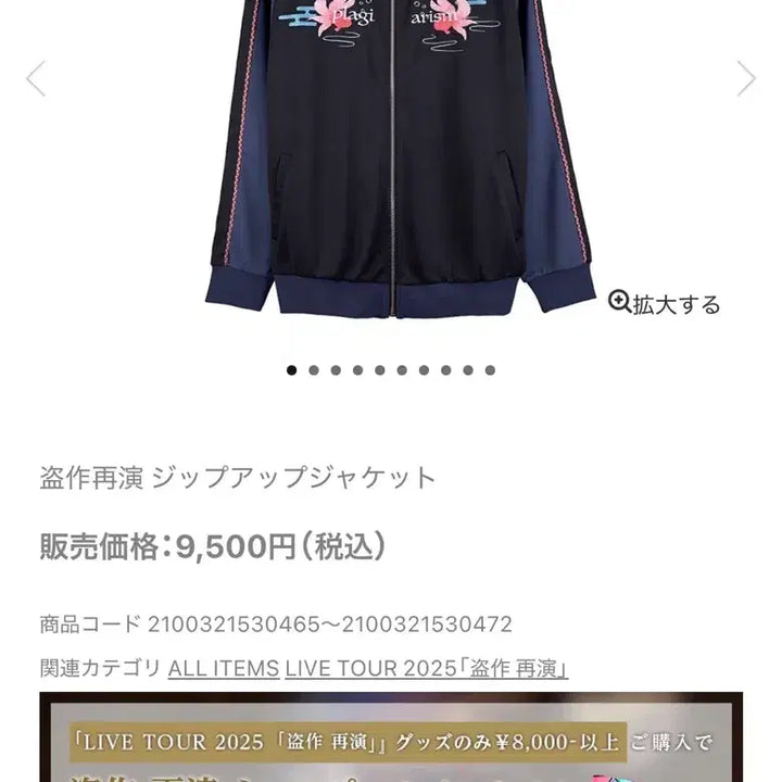 [BUNJANG] Yorushika Doyak Reproduction Zip-Up Jacket L / 요루시카 도작 재연 집업 자켓