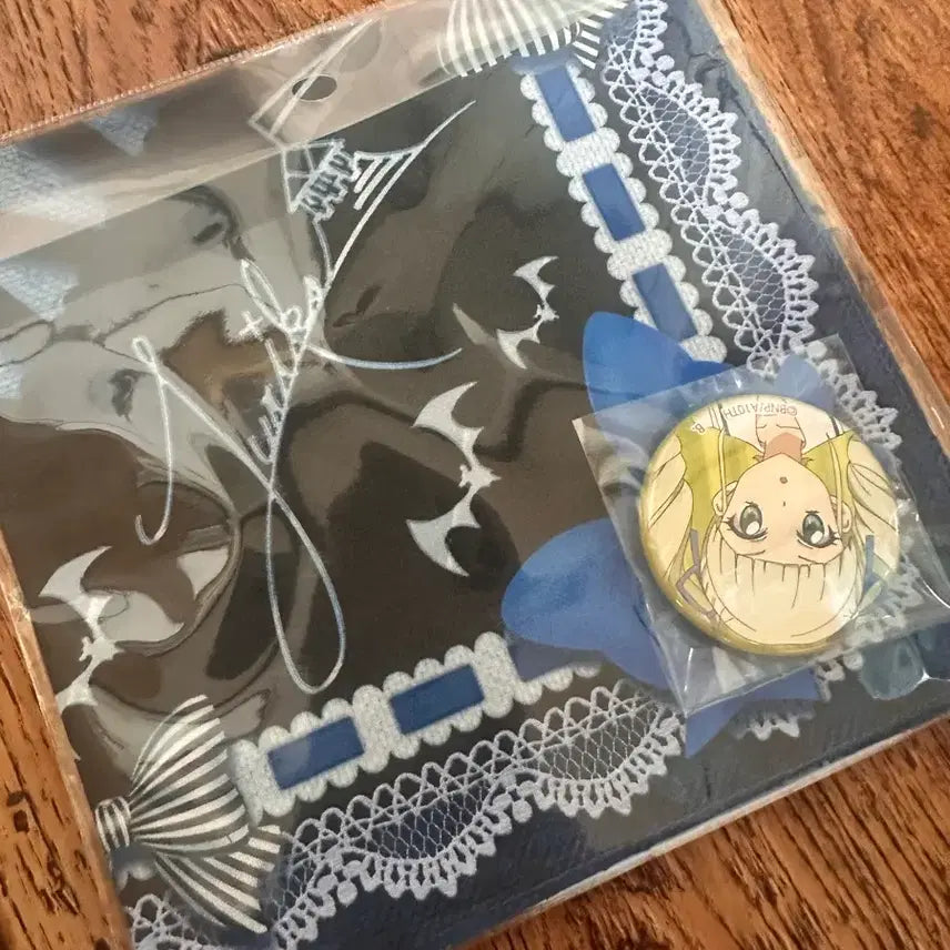 [BUNJANG] Aikatsu! Yurika Unsealed Handkerchief with Badge Set / 아이카츠(아이엠스타) 유리카 미개봉 손수건