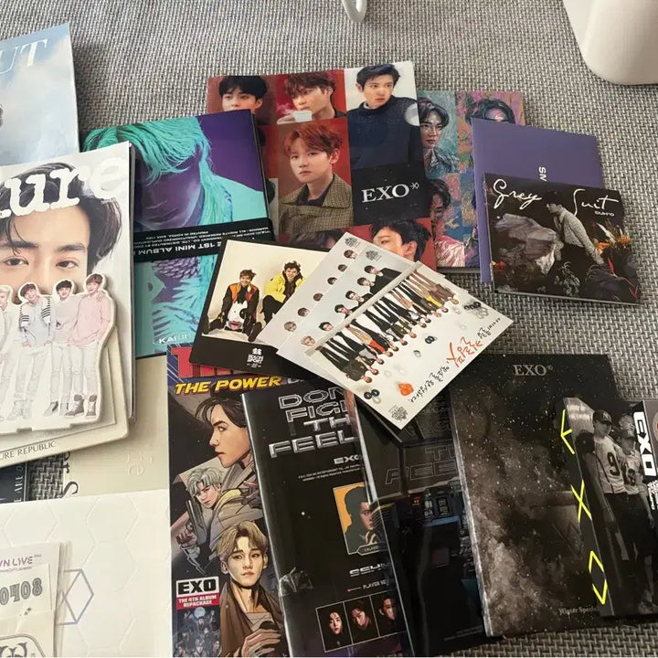 [BUNJANG] EXO Album &amp; Magazine Photocard Bundle Set / EXO 앨범 및 잡지 포카 세트 일괄