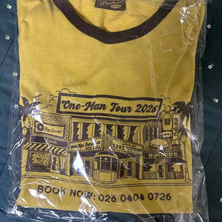 [BUNJANG] Official Hige Dandism One-Man Tour 2026 T-Shirt Mustard L / 오피셜히게단디즘 원맨 투어 2026 티셔츠 머스타드 L